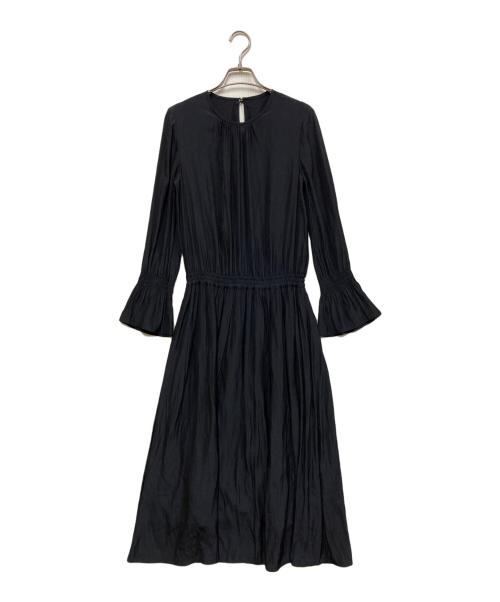 allureville（アルアバイル）allureville (アルアバイル) サテンワンピース ネイビー サイズ:SIZE 2の古着・服飾アイテム