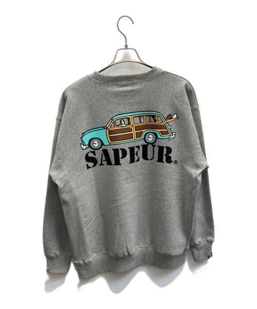 SAPEur（サプール）SAPEur (サプール) JIMMY'Z (ジミーズ) クルーネックスウェット グレー サイズ:XL 未使用品の古着・服飾アイテム