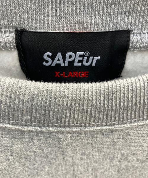 SAPEur（サプール）SAPEur (サプール) JIMMY'Z (ジミーズ) クルーネックスウェット グレー サイズ:XL 未使用品の古着・服飾アイテム