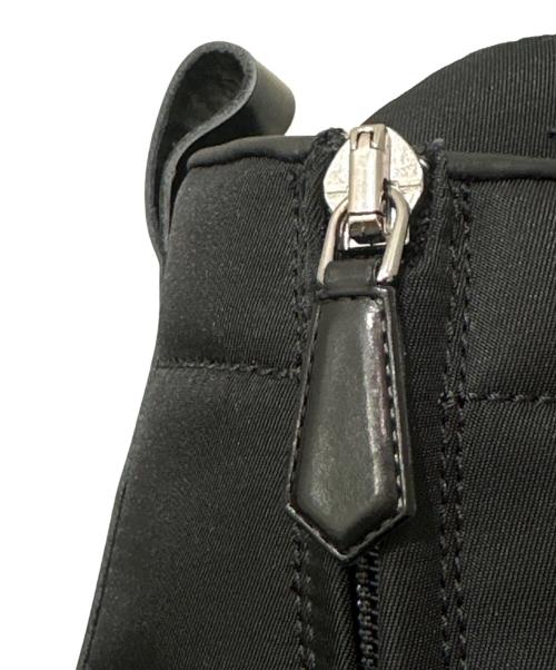 PRADA（プラダ）PRADA (プラダ) ロゴ アンクルブーツ ブラック サイズ:36 1/2の古着・服飾アイテム