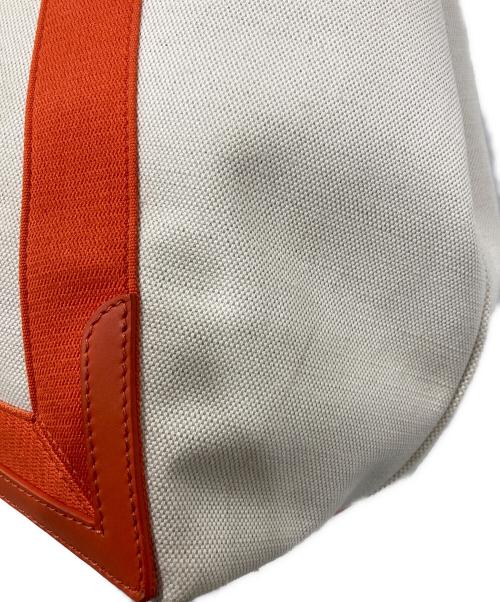 BALENCIAGA（バレンシアガ）BALENCIAGA (バレンシアガ) NAVY CABAS M トートバッグ アイボリーの古着・服飾アイテム