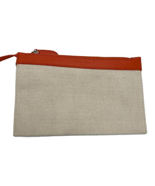 BALENCIAGA（バレンシアガ）BALENCIAGA (バレンシアガ) NAVY CABAS M トートバッグ アイボリーの古着・服飾アイテム