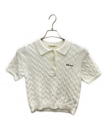 THE TOE（ザ・トゥー）の古着「HERALD SHORT SLEEVE POLO KNIT」｜ホワイト