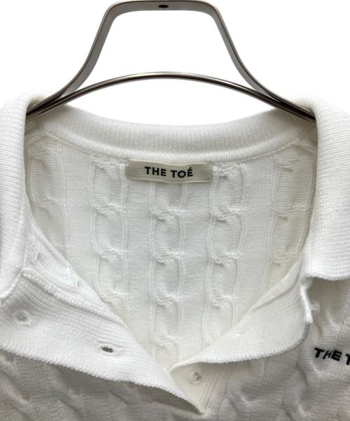 THE TOE（ザ・トゥー）THE TOE (ザ・トゥー) HERALD SHORT SLEEVE POLO KNIT ホワイト サイズ:Sの古着・服飾アイテム