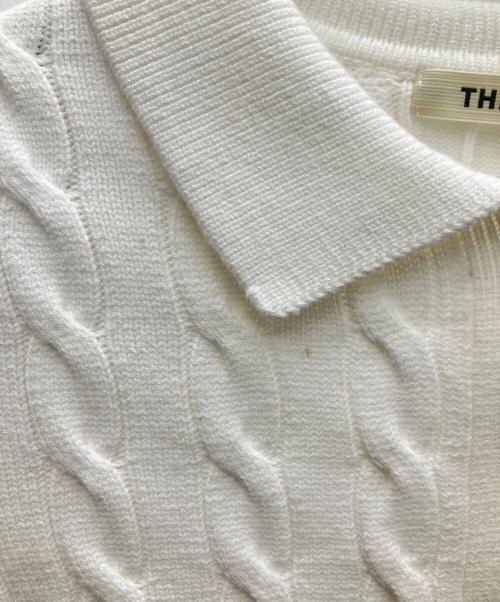 THE TOE（ザ・トゥー）THE TOE (ザ・トゥー) HERALD SHORT SLEEVE POLO KNIT ホワイト サイズ:Sの古着・服飾アイテム
