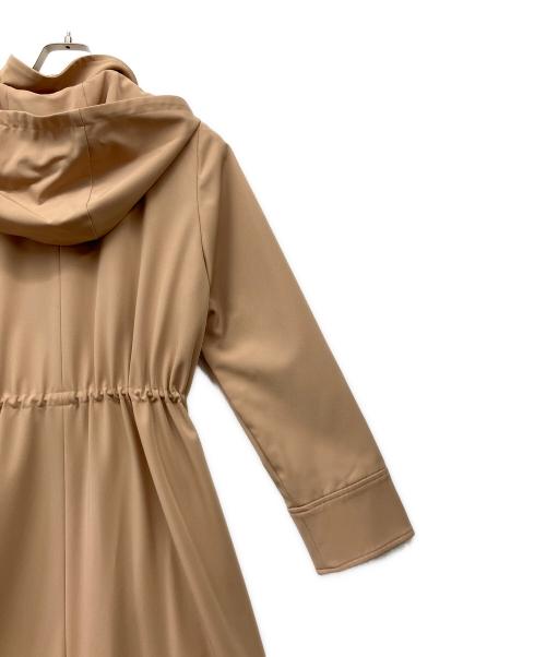 JUSGLITTY（ジャスグリッティー）JUSGLITTY (ジャスグリッティー) フード付ロングブルゾン ベージュ サイズ:2の古着・服飾アイテム