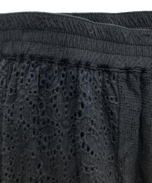 TODAYFUL（トゥデイフル）TODAYFUL (トゥデイフル) Patchwork Lace Pants ブラック サイズ:SIZE38の古着・服飾アイテム