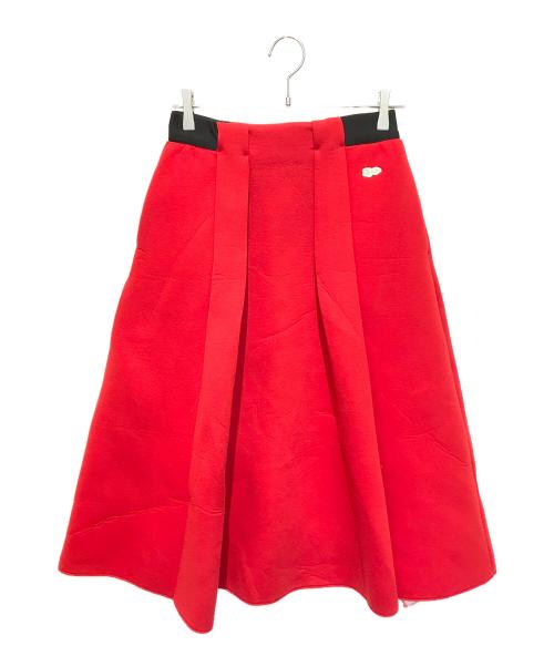VIVIENNE TAM（ヴィヴィアンタム）VIVIENNE TAM (ヴィヴィアンタム) タックスカート レッド サイズ:38の古着・服飾アイテム