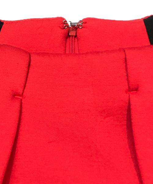 VIVIENNE TAM（ヴィヴィアンタム）VIVIENNE TAM (ヴィヴィアンタム) タックスカート レッド サイズ:38の古着・服飾アイテム