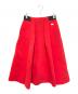VIVIENNE TAM（ヴィヴィアンタム）の古着「タックスカート」｜レッド