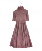 SPORT MAXスポーツマックス）の古着「ハイネックニットワンピース」｜レッド