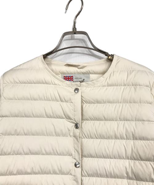 Traditional Weatherwear（トラディショナルウェザーウェア）Traditional Weatherwear (トラディショナルウェザーウェア) ARKLEY LONG DOWN PACKABLE ホワイト サイズ:36の古着・服飾アイテム