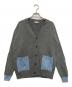 MACKINTOSH PHILOSOPHY（マッキントッシュ フィロソフィー）の古着「ウールカシミヤブロックカーディガン」｜グレー×ブルー