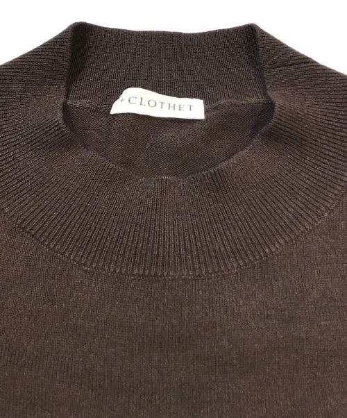 +CLOTHET（クロスクローゼット）+CLOTHET (クロスクローゼット) スビンプラチナムニット　CLF-80034 ブラウン サイズ:1の古着・服飾アイテム