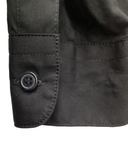 Yohji Yamamoto Costume D’Homme（ヨウジヤマモトコスチュームドオム）Yohji Yamamoto Costume D’Homme (ヨウジヤマモトコスチュームドオム) 4 DIMENSION CUTTING MOTION OPEN COLLAR SHIRT ブラック サイズ:2の古着・服飾アイテム