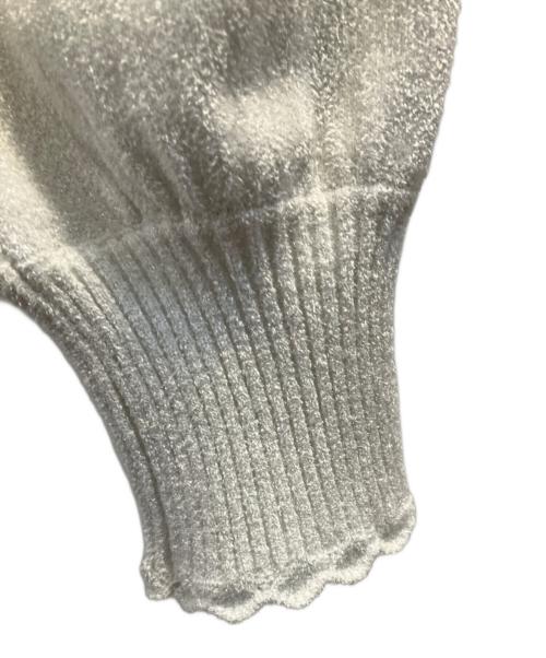 TO BE CHIC（トゥービーシック）TO BE CHIC (トゥービーシック) ラメモールニット ホワイト サイズ:40の古着・服飾アイテム