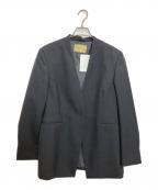 UNITED ARROWSユナイテッドアローズ）の古着「ノーカラージャケット」｜チャコールグレー