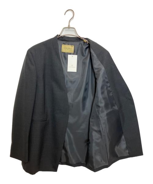 UNITED ARROWS（ユナイテッドアローズ）UNITED ARROWS (ユナイテッドアローズ) ノーカラージャケット チャコールグレー サイズ:38 未使用品の古着・服飾アイテム