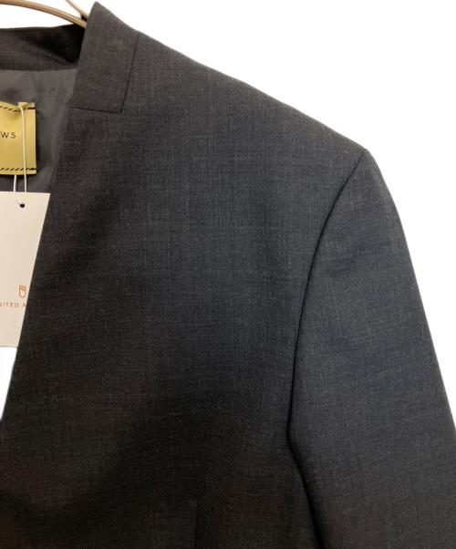 UNITED ARROWS（ユナイテッドアローズ）UNITED ARROWS (ユナイテッドアローズ) ノーカラージャケット チャコールグレー サイズ:38 未使用品の古着・服飾アイテム