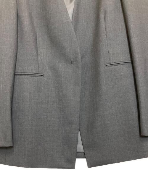 UNITED ARROWS（ユナイテッドアローズ）UNITED ARROWS (ユナイテッドアローズ) ノーカラージャケット チャコールグレー サイズ:38 未使用品の古着・服飾アイテム