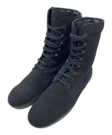 TOD'S（トッズ）の古着「スウェードブーツ」｜ブラック