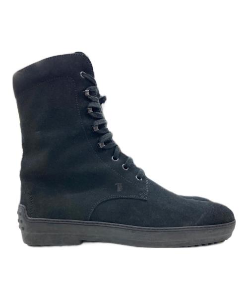 TOD'S（トッズ）TOD'S (トッズ) スウェードブーツ ブラック サイズ:SIZE7の古着・服飾アイテム