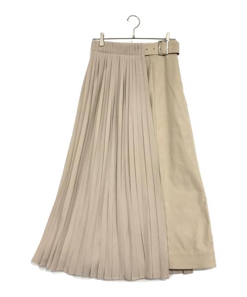 CLANE（クラネ）CLANE (クラネ) 3WAYミリタリープリーツスカート ベージュ サイズ:2の古着・服飾アイテム
