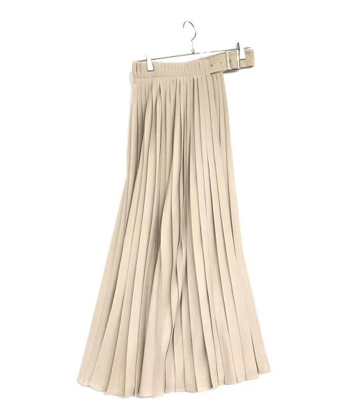 CLANE（クラネ）CLANE (クラネ) 3WAYミリタリープリーツスカート ベージュ サイズ:2の古着・服飾アイテム