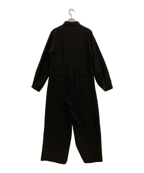 uncrave（アンクレイヴ）uncrave (アンクレイヴ) ウォッシャブルダブルクロス オールインワン ブラック サイズ:SIZE 2の古着・服飾アイテム