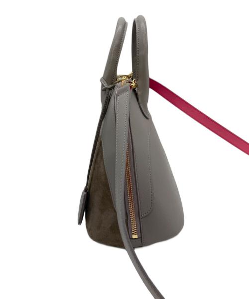 A.D.M.J.（エーディーエムジェイ）A.D.M.J. (エーディーエムジェイ) 2WAYショルダーバッグ　ハンドバッグ　ラムレザー　 グレー サイズ:実寸参照の古着・服飾アイテム