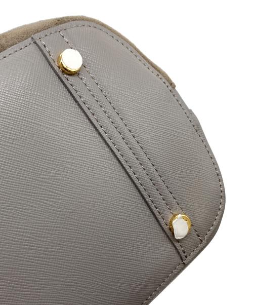 A.D.M.J.（エーディーエムジェイ）A.D.M.J. (エーディーエムジェイ) 2WAYショルダーバッグ　ハンドバッグ　ラムレザー　 グレー サイズ:実寸参照の古着・服飾アイテム