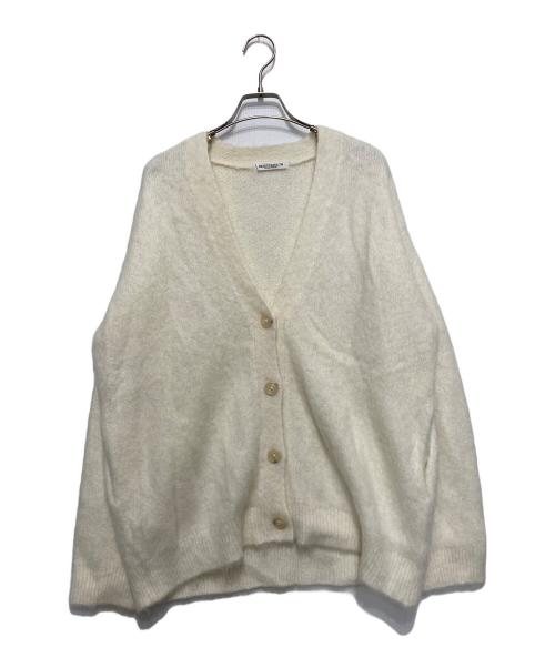 BEAUTY&YOUTH（ビューティーアンドユース）BEAUTY&YOUTH (ビューティーアンドユース) モヘヤミックス シャギーVネックカーディガン ホワイト サイズ:FREEの古着・服飾アイテム