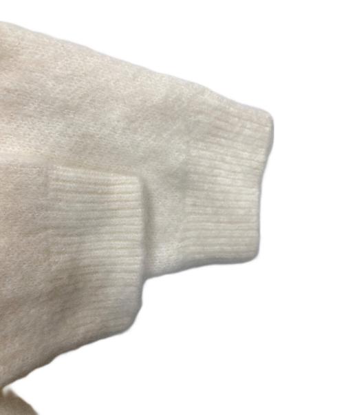 BEAUTY&YOUTH（ビューティーアンドユース）BEAUTY&YOUTH (ビューティーアンドユース) モヘヤミックス シャギーVネックカーディガン ホワイト サイズ:FREEの古着・服飾アイテム