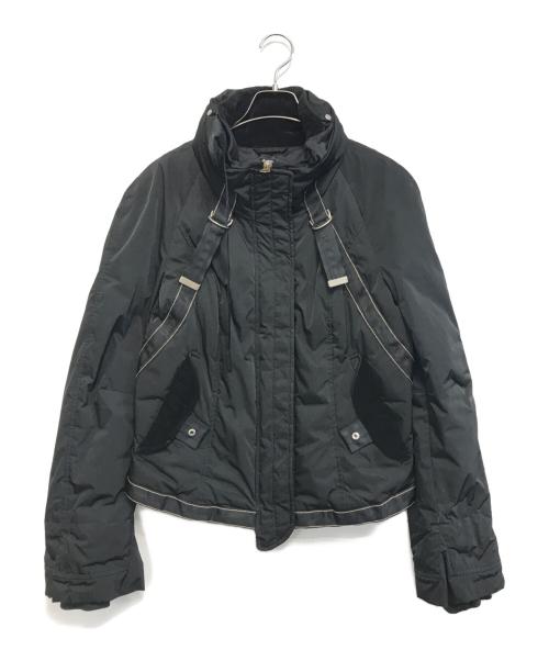 MARITHE+FRANCOIS GIRBAUD（マリテフランソワジルボー）MARITHE+FRANCOIS GIRBAUD (マリテフランソワジルボー) ベルトデザインジャケット ブラック サイズ:I46/F42/D40/USA30の古着・服飾アイテム