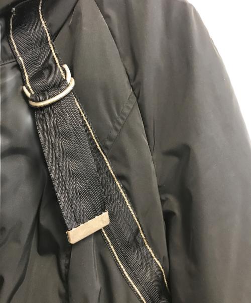 MARITHE+FRANCOIS GIRBAUD（マリテフランソワジルボー）MARITHE+FRANCOIS GIRBAUD (マリテフランソワジルボー) ベルトデザインジャケット ブラック サイズ:I46/F42/D40/USA30の古着・服飾アイテム