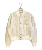 masuエムエーエスユー）の古着「VARSITY JACKET」｜ホワイト