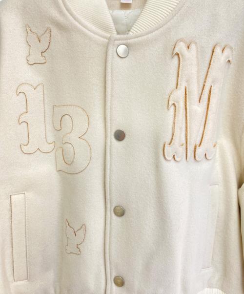 masu（エムエーエスユー）MASU (エムエーエスユー) VARSITY JACKET ホワイト サイズ:46の古着・服飾アイテム