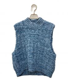 Maison Margiela（メゾンマルジェラ）の古着「デニムブークレニットベスト」｜ブルー