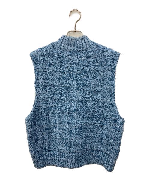 Maison Margiela（メゾンマルジェラ）Maison Margiela (メゾンマルジェラ) デニムブークレニットベスト ブルー サイズ:Sの古着・服飾アイテム