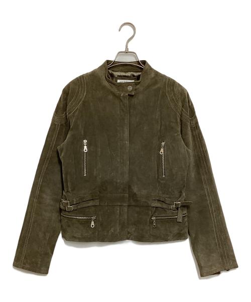 BALMAIN（バルマン）BALMAIN (バルマン) スエードバイカージャケット グレー サイズ:42の古着・服飾アイテム