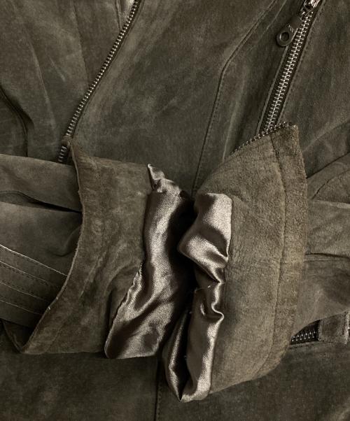 BALMAIN（バルマン）BALMAIN (バルマン) スエードバイカージャケット グレー サイズ:42の古着・服飾アイテム