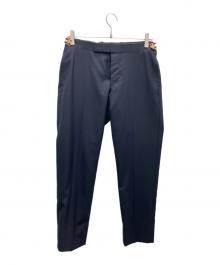 THOM BROWNE. NEW YORK（トムブラウン ニューヨーク）の古着「トリコロールタグスラックス」｜ネイビー