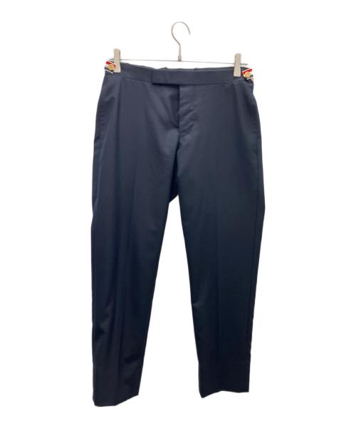 THOM BROWNE. NEW YORK（トムブラウン ニューヨーク）THOM BROWNE. NEW YORK (トムブラウンニューヨーク) トリコロールタグスラックス ネイビー サイズ:SIZE46Rの古着・服飾アイテム