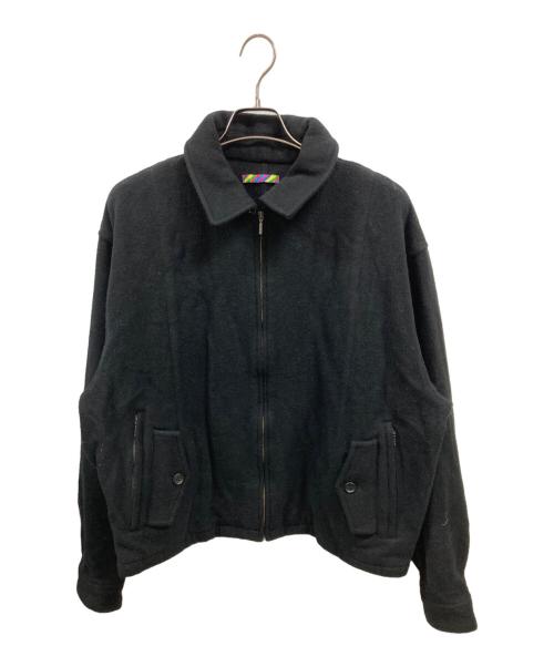 is-ness（イズネス）is-ness (イズネス) WOOL ZIP BLOUSON　1006AWJKWOOL01　イズネス ブラック サイズ:Ｍの古着・服飾アイテム