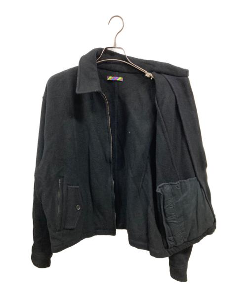 is-ness（イズネス）is-ness (イズネス) WOOL ZIP BLOUSON　1006AWJKWOOL01　イズネス ブラック サイズ:Ｍの古着・服飾アイテム