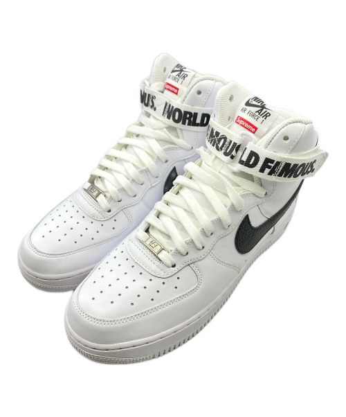NIKE（ナイキ）NIKE (ナイキ) SUPREME (シュプリーム) AIR FORCE 1 HIGH SUPREME SP ホワイト サイズ:28cm(US10)の古着・服飾アイテム