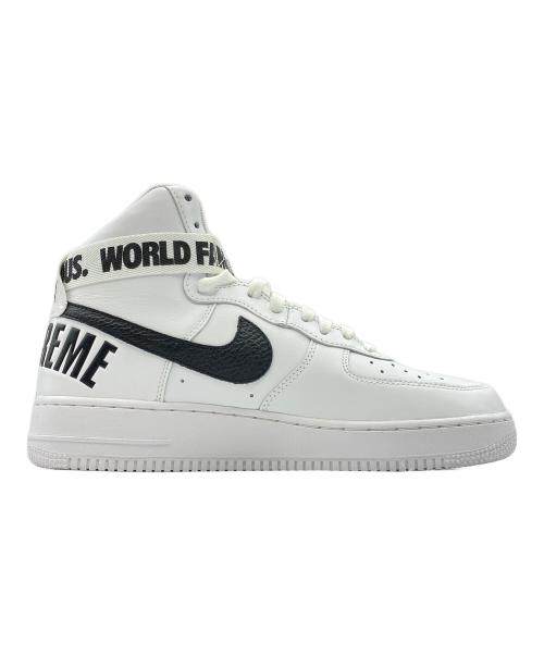 NIKE（ナイキ）NIKE (ナイキ) SUPREME (シュプリーム) AIR FORCE 1 HIGH SUPREME SP ホワイト サイズ:28cm(US10)の古着・服飾アイテム