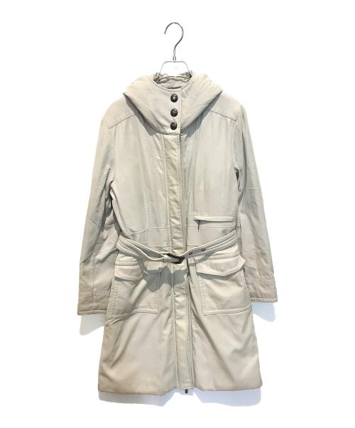 MONCLER（モンクレール）MONCLER (モンクレール) ダウンコート ベージュ サイズ:1の古着・服飾アイテム