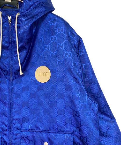 GUCCI（グッチ）GUCCI (グッチ) Off The Grid Hooded Jacket ブルー サイズ:50の古着・服飾アイテム