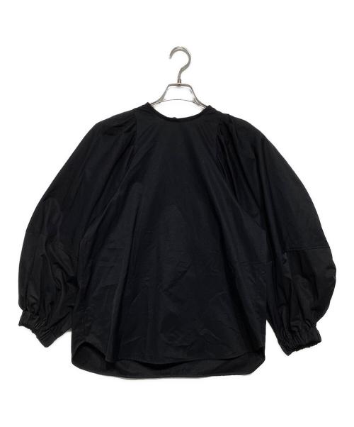 YORI（ヨリ）YORI (ヨリ) ビッグパフスリーブブラウス ブラック サイズ:F 未使用品の古着・服飾アイテム